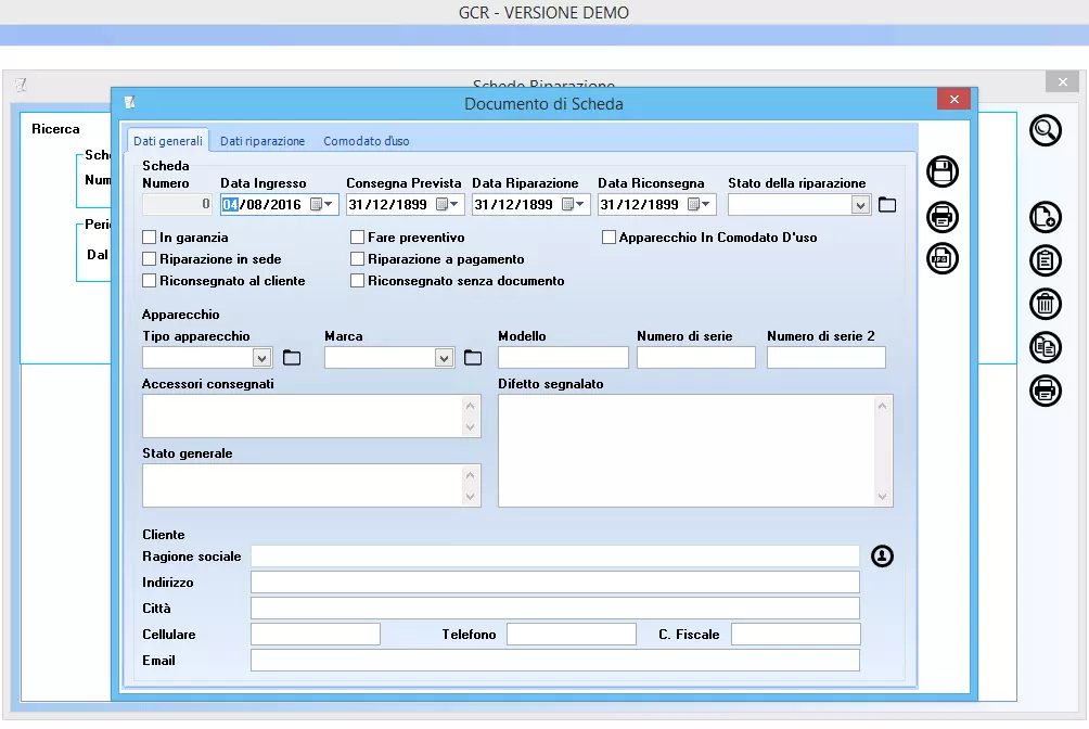 gestionale laboratori riparazioni